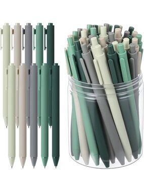100 Gel Pens Bulk Set - 0.5mm Fine Point Assorted Colors for Office, School